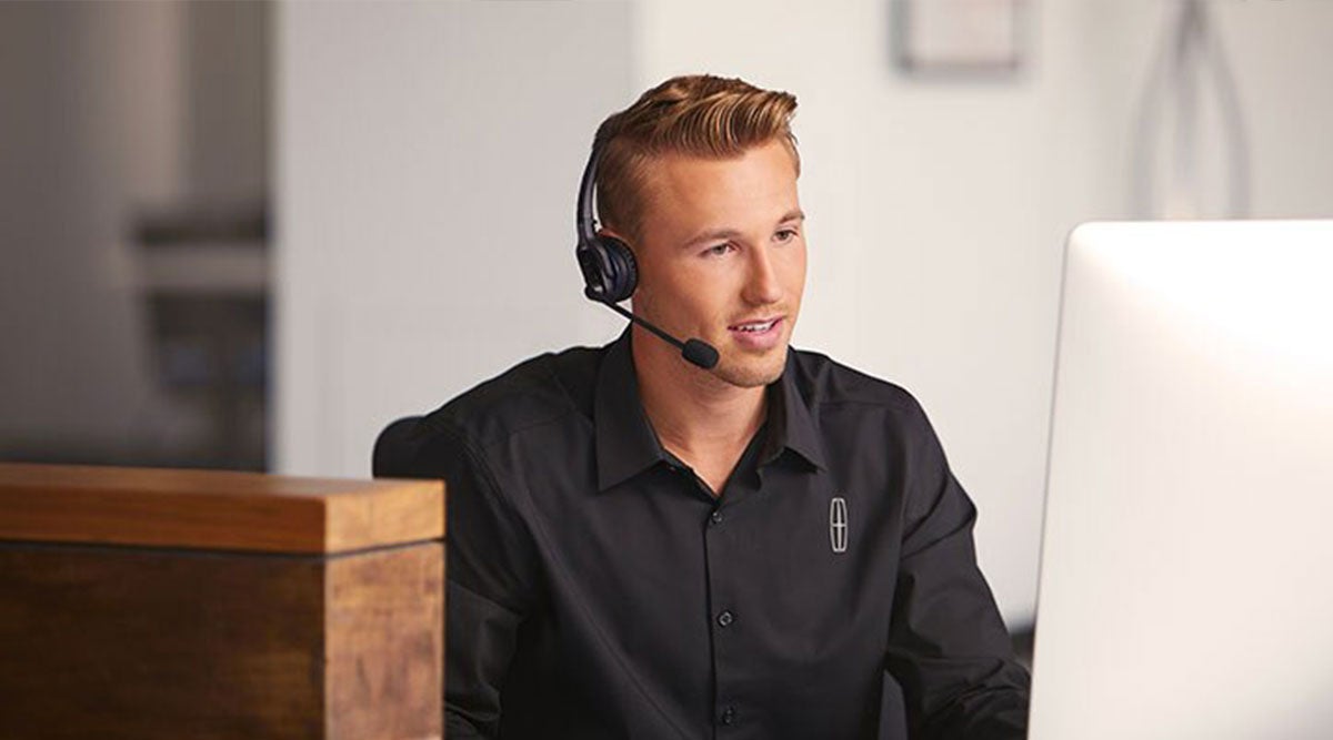 Personal concierge with a headphone