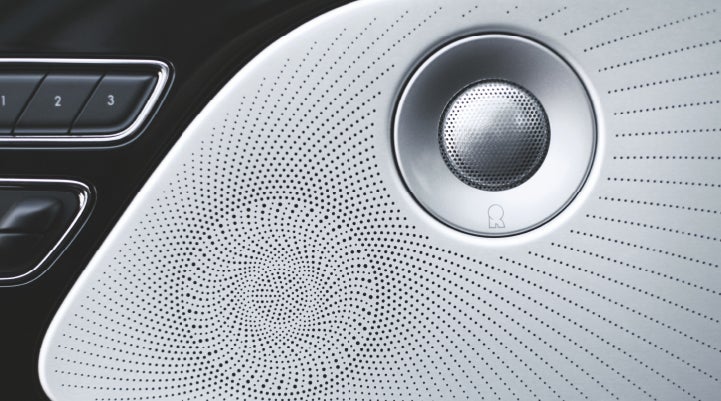 A stylish speaker cover of a 2024 Lincoln Aviator® SUV is shown | Thomasville Lincoln in Thomasville GA