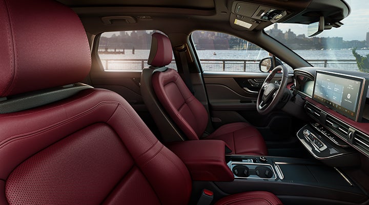 The available Perfect Position front seats in the 2024 Lincoln Corsair® SUV are shown. | Thomasville Lincoln in Thomasville GA
