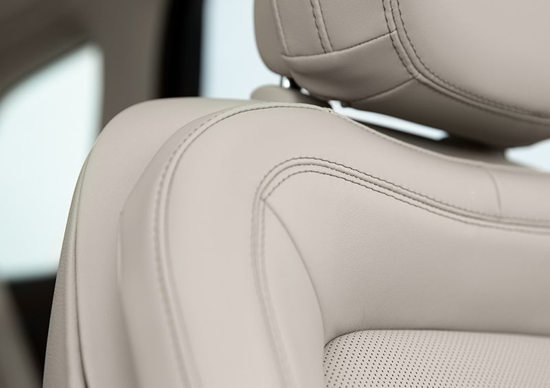 Fine craftsmanship is shown through a detailed image of front-seat stitching. | Thomasville Lincoln in Thomasville GA